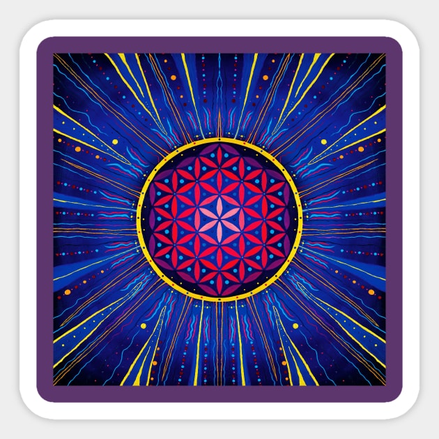 FLOWER of LIFE Sticker by Valcari Shop